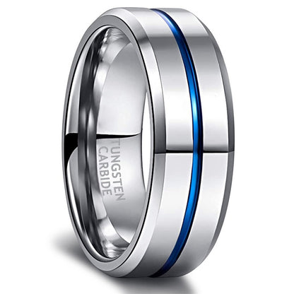 PIOWNN® Wolframkarbid-Herrenring – 8mm