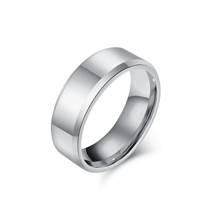 Hochglanz Wolframcarbid-Ring – Zeitloses Unisex-Design in Luxus-Optik