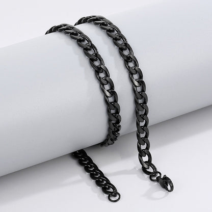 Minimalistische Edelstahl-Kubakette - Schlichte HipHop Halskette für Männer & Frauen - Robustes Cuban Link Chain Design