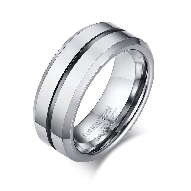 PIOWNN® Wolframkarbid-Herrenring – 8mm