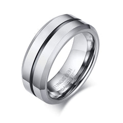 PIOWNN® Wolframkarbid-Herrenring – 8mm