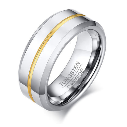 PIOWNN® Wolframkarbid-Herrenring – 8mm
