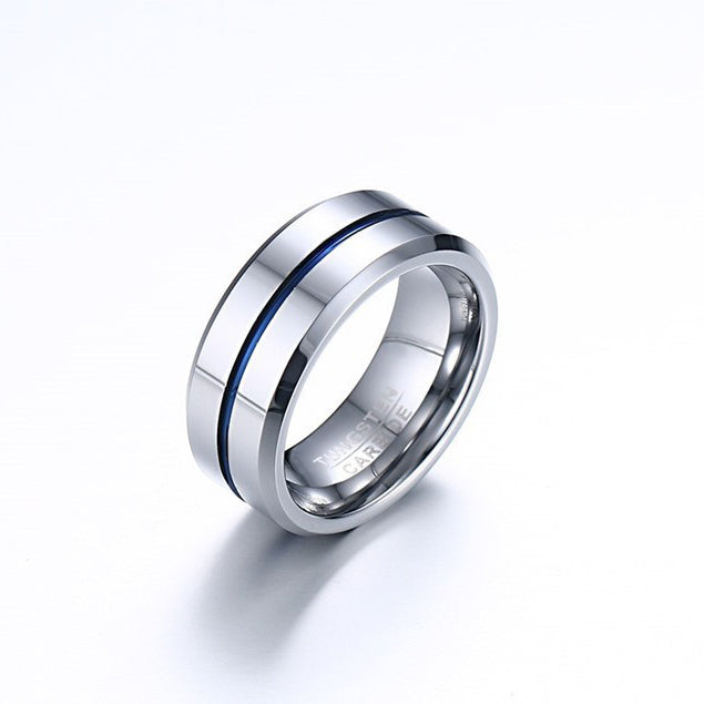 PIOWNN® Wolframkarbid-Herrenring – 8mm