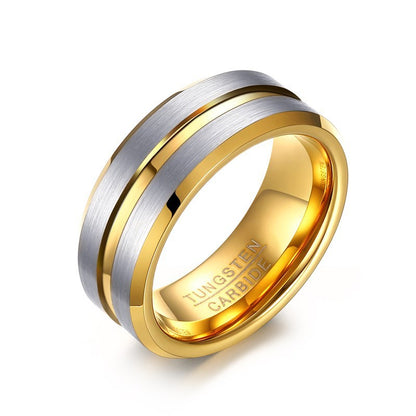 PIOWNN® Wolframkarbid-Herrenring – 8mm