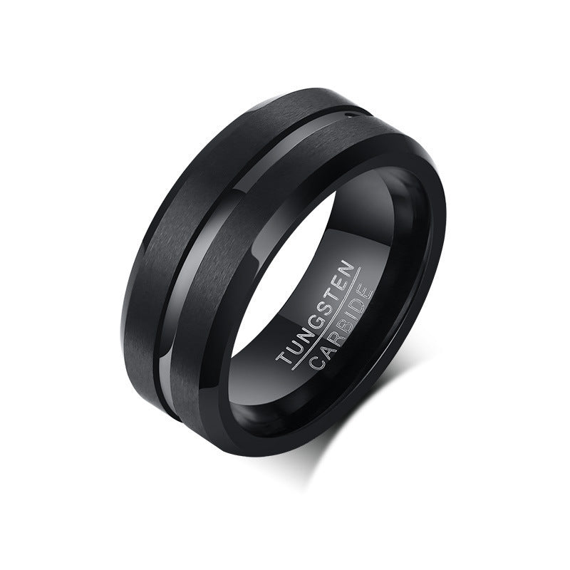 PIOWNN® Wolframkarbid-Herrenring – 8mm