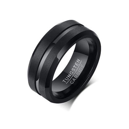 PIOWNN® Wolframkarbid-Herrenring – 8mm