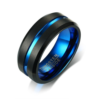 PIOWNN® Wolframkarbid-Herrenring – 8mm