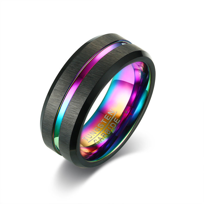 PIOWNN® Wolframkarbid-Herrenring – 8mm